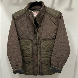 Womens Euc FILSON  Quilted GREEN/BROWN Field JACKET -  M/L